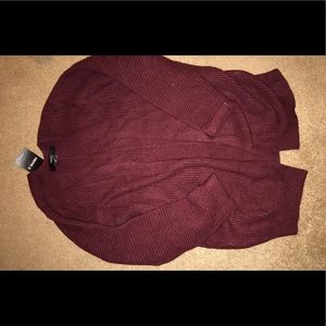 maroon/burgundy cardigan